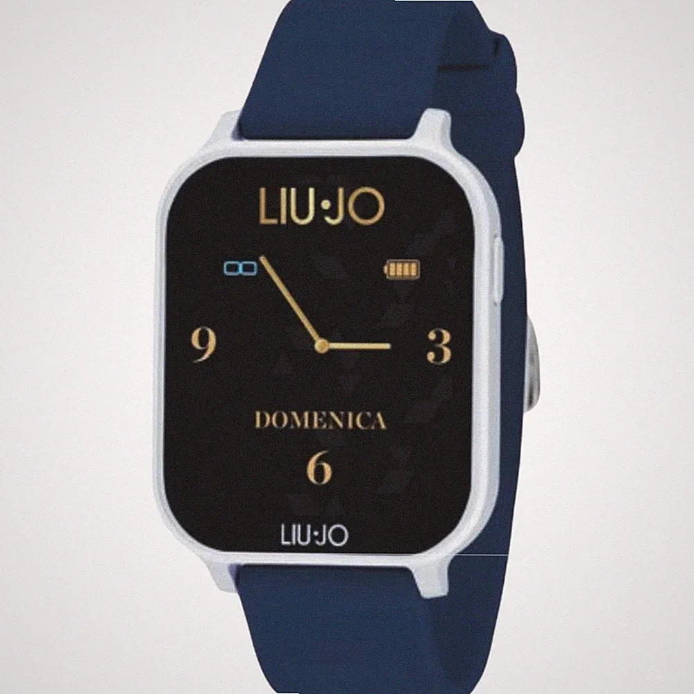 Smartwatch Damen LIU JO LUXURY VOICE ENERGY SWLJ111 Silikon Blau Touchscreen