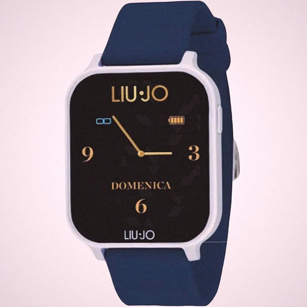 Smartwatch Damen LIU JO LUXURY VOICE ENERGY SWLJ111 Silikon Blau Touchscreen