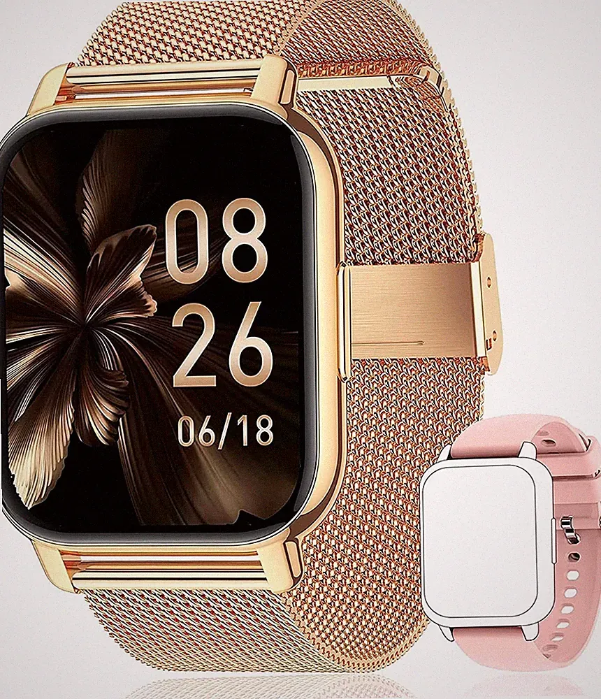 smartwatch damen gold