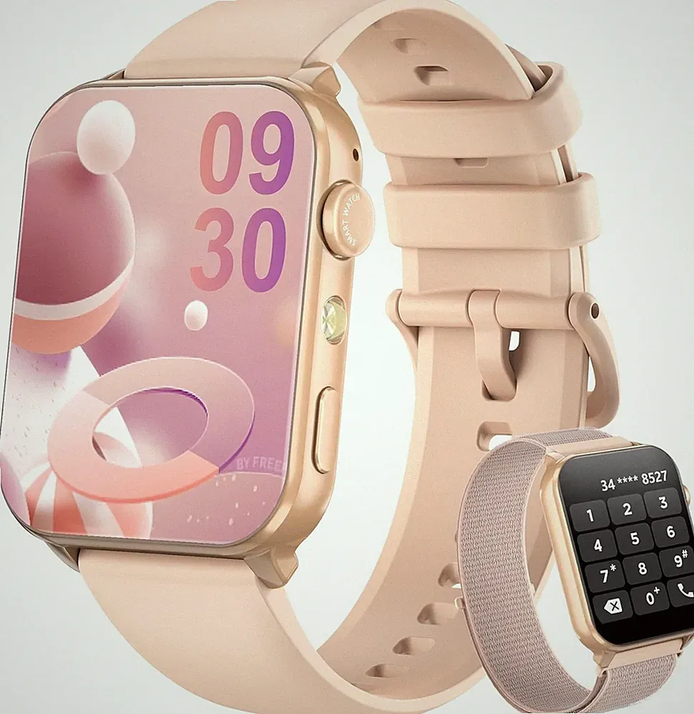 Smartwatch Damen mit Bluetooth Telefonfunktion Sportuhr Pulsuhr Menstruationszyk