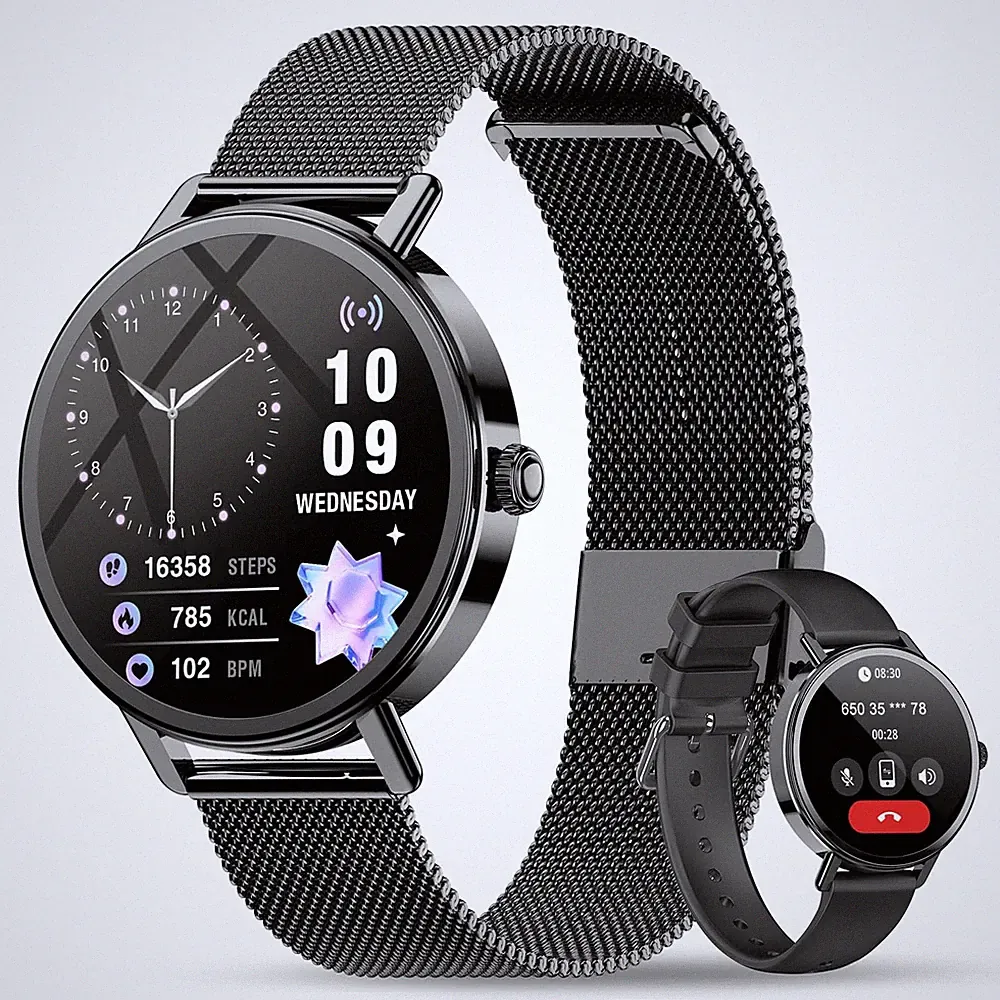 Smartwatch Damen mit KI-Sprachassistent 1,26 Zoll HD Display Hochwertig Robust