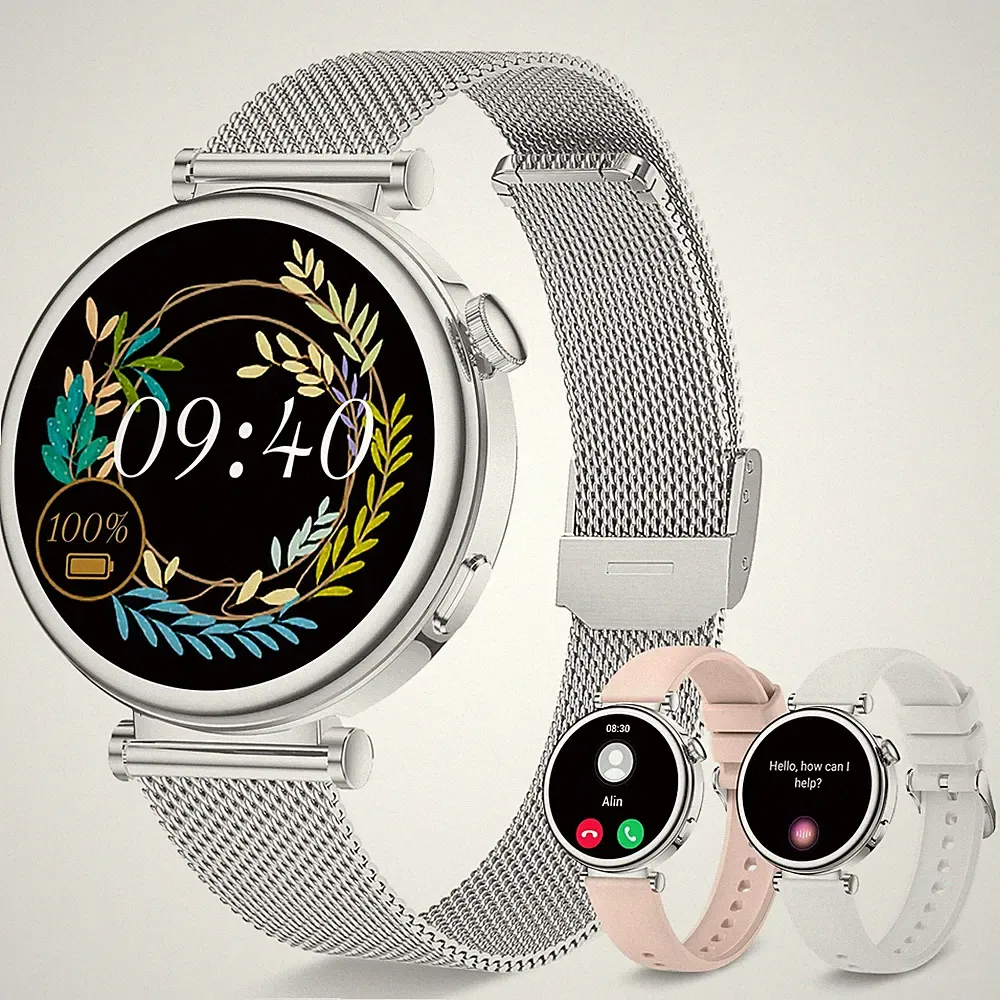Smartwatch Damen mit Telefonfunktion, 1,27" HD Touchscreen 41mm Armbanduhr, F...