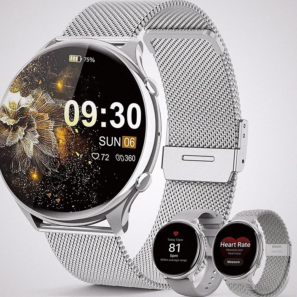 Smartwatch Damen mit Telefonfunktion, 1,39" TFT HD Touchscreen, IP67 Wasserdi...