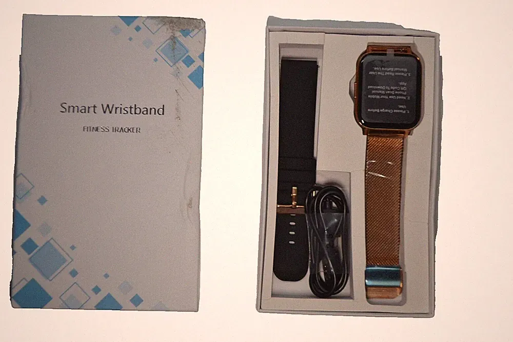 Smartwatch Damen mit Telefonfunktion 1,70" Display für Android & iOS - Gold