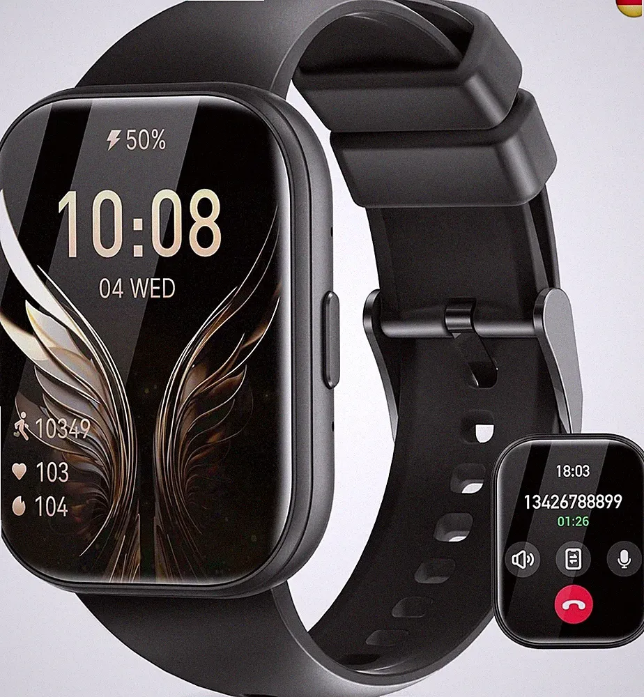 Smartwatch Damen mit Telefonfunktion 1.75" Touchscreen Fitness Tracker