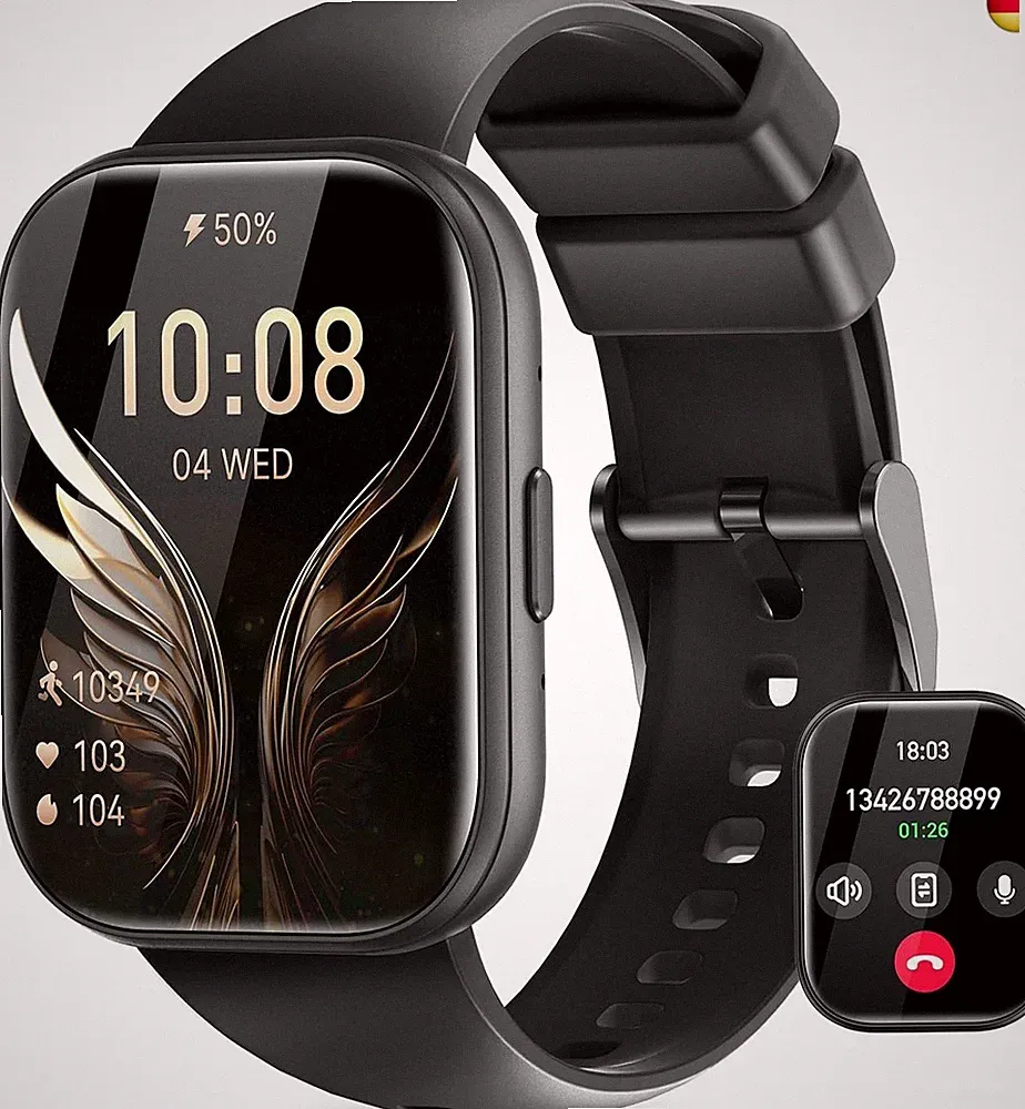 Smartwatch Damen mit Telefonfunktion 1.751 Touchscreen Fitness Tracker Smartwat