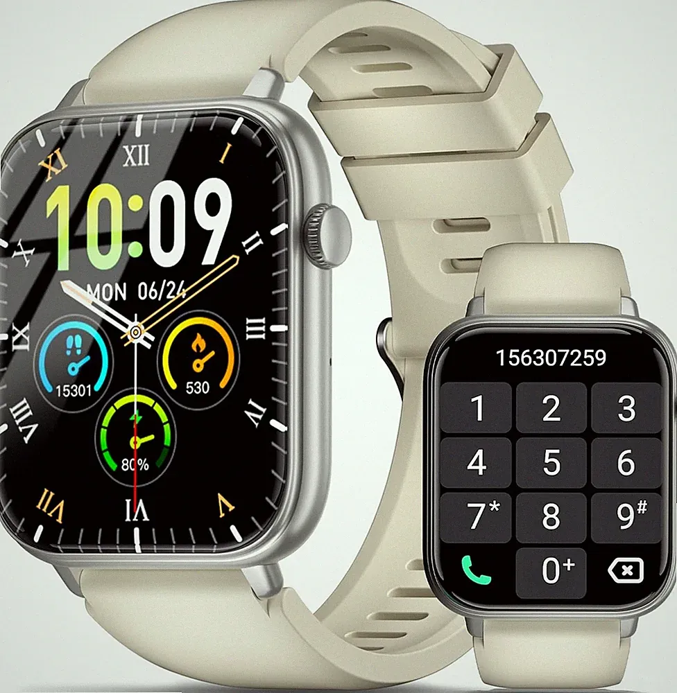 smartwatch damen weiß eckig