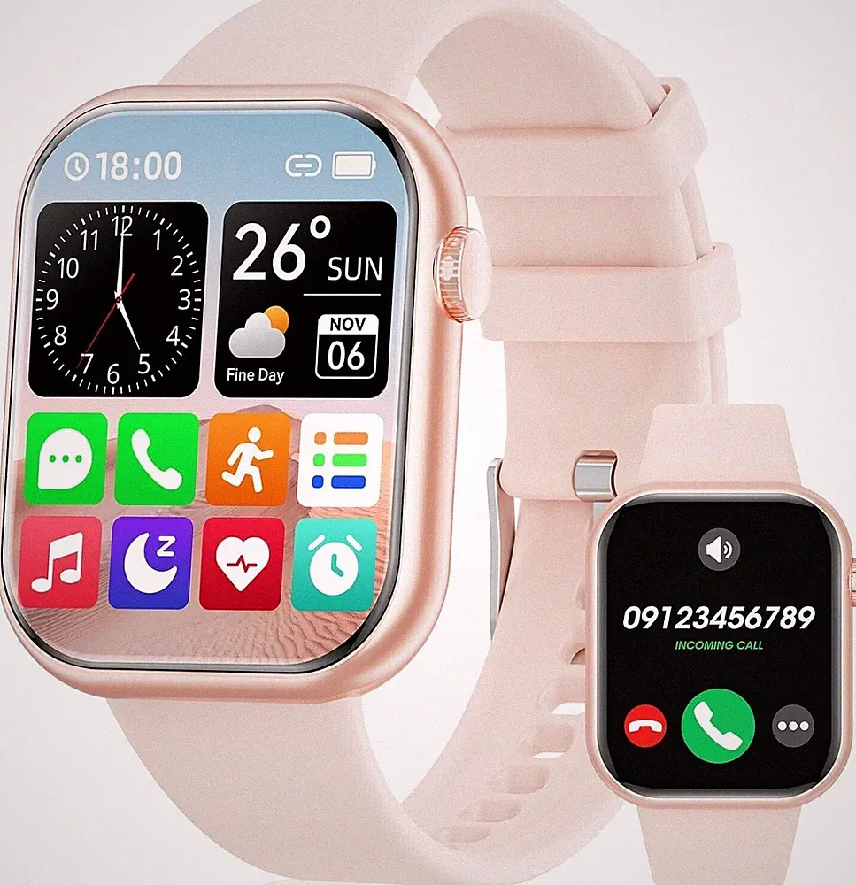 Smartwatch Damen mit Telefonfunktion Armbanduhr Watch Elegant Luxus Sportuhr