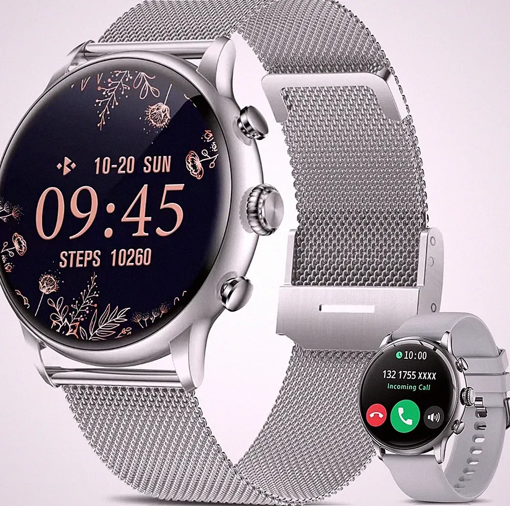 Smartwatch Damen mit Telefonfunktion Armbanduhr Watch für iPhone Samsung Android