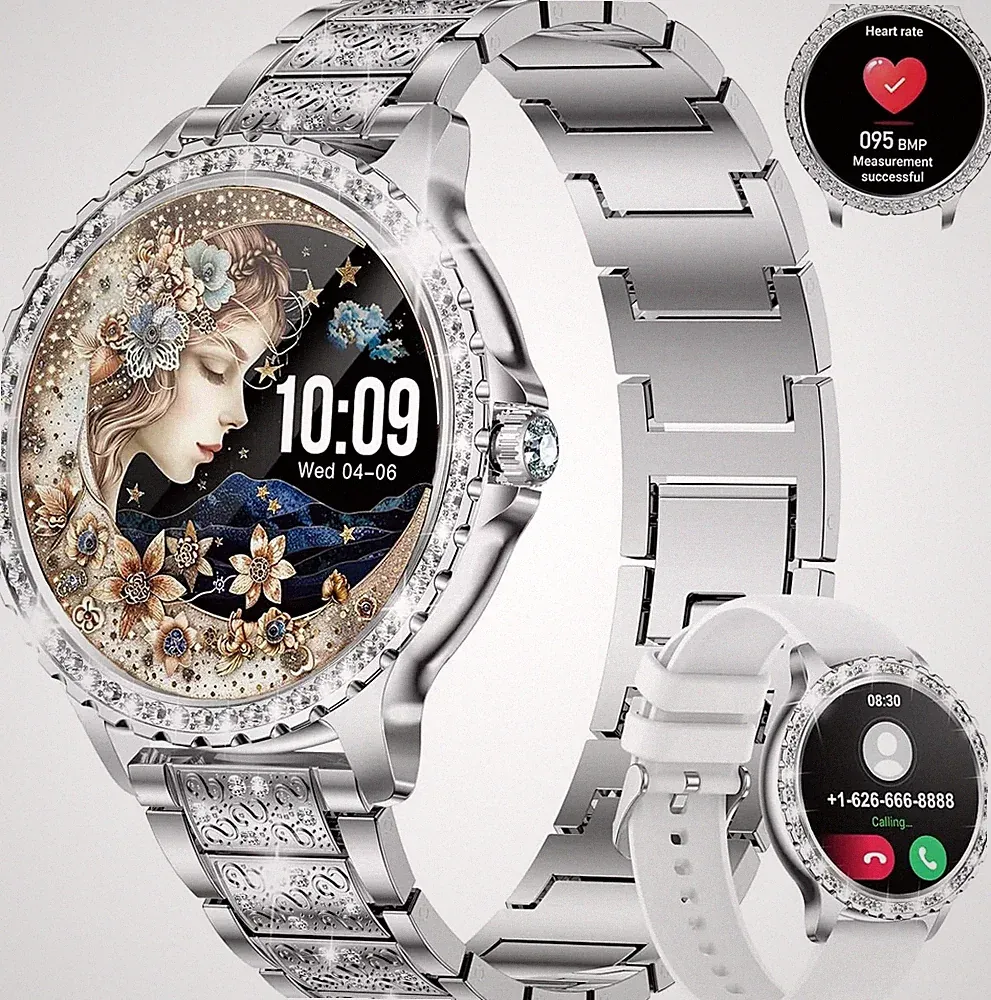 Silberne wasserdichte Smartwatch