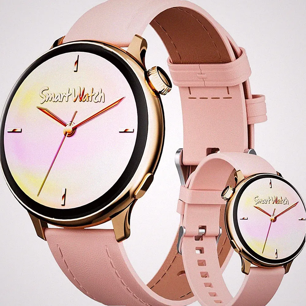 Smartwatch Damen mit Telefonfunktion Fitnessuhr für Android & iOS Fitness