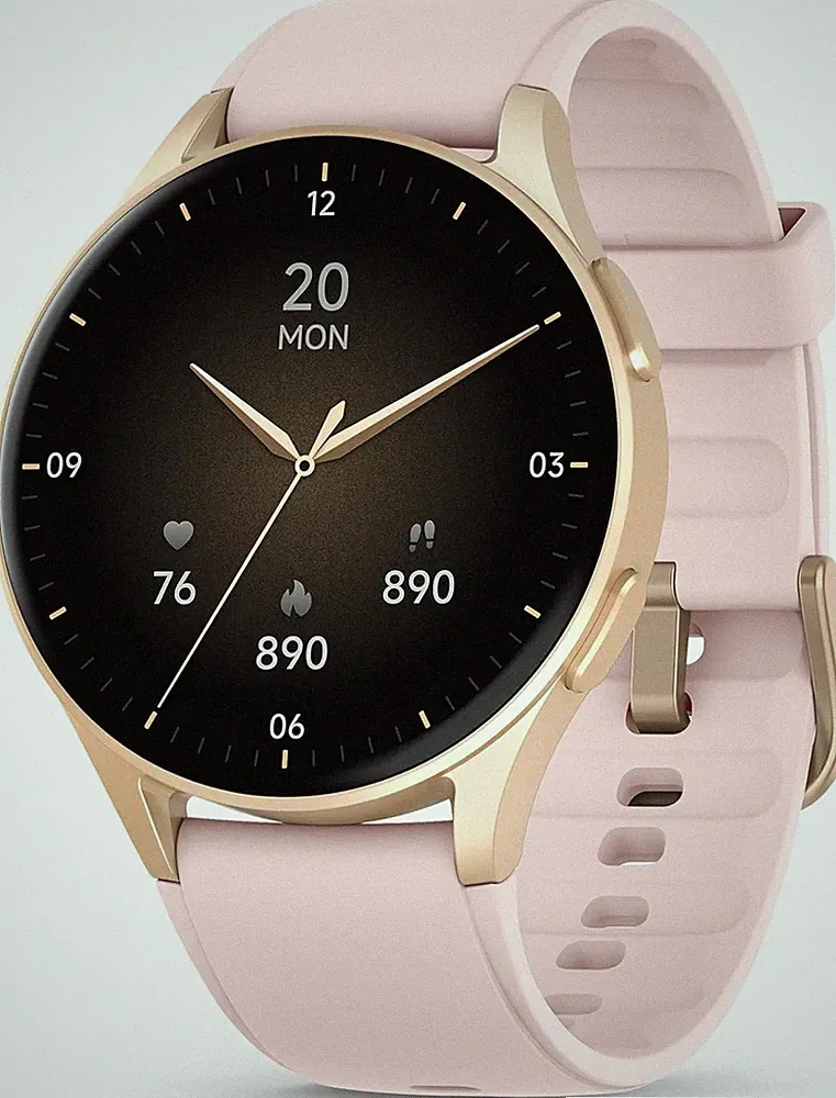 Smartwatch Damen Rosa 1,32" AMOLED GPS Fitness Tracker 110+ Sportmodi 5ATM