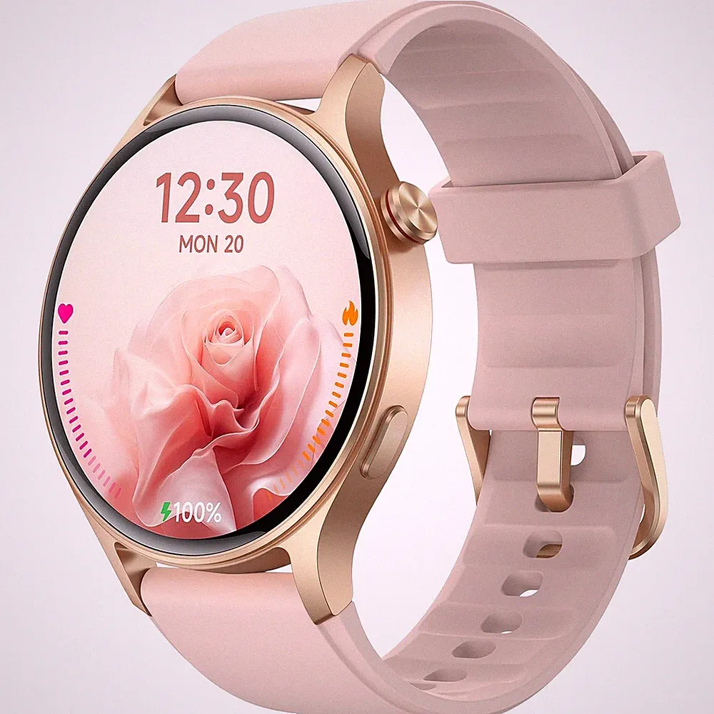 Smartwatch Damen Rosa 1 32 Zoll AMOLED Fitnessuhr 110 Sportmodi NEU