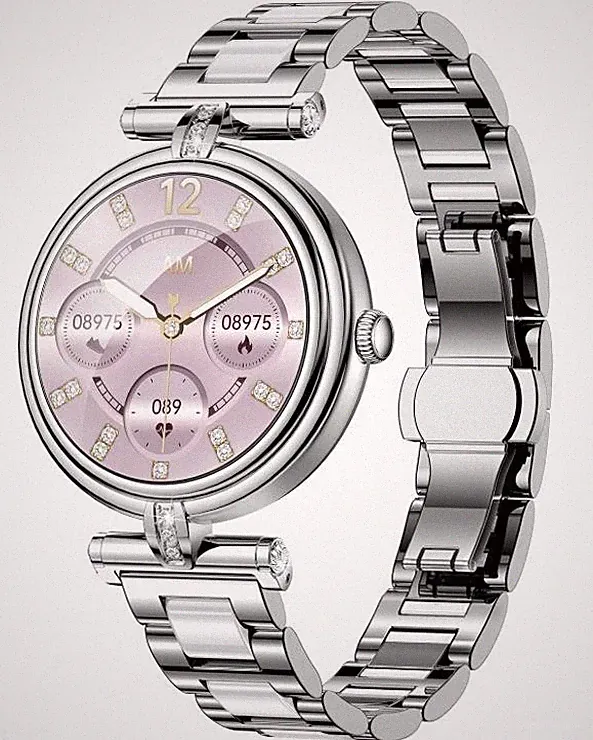 smartwatch damen silber wasserdicht