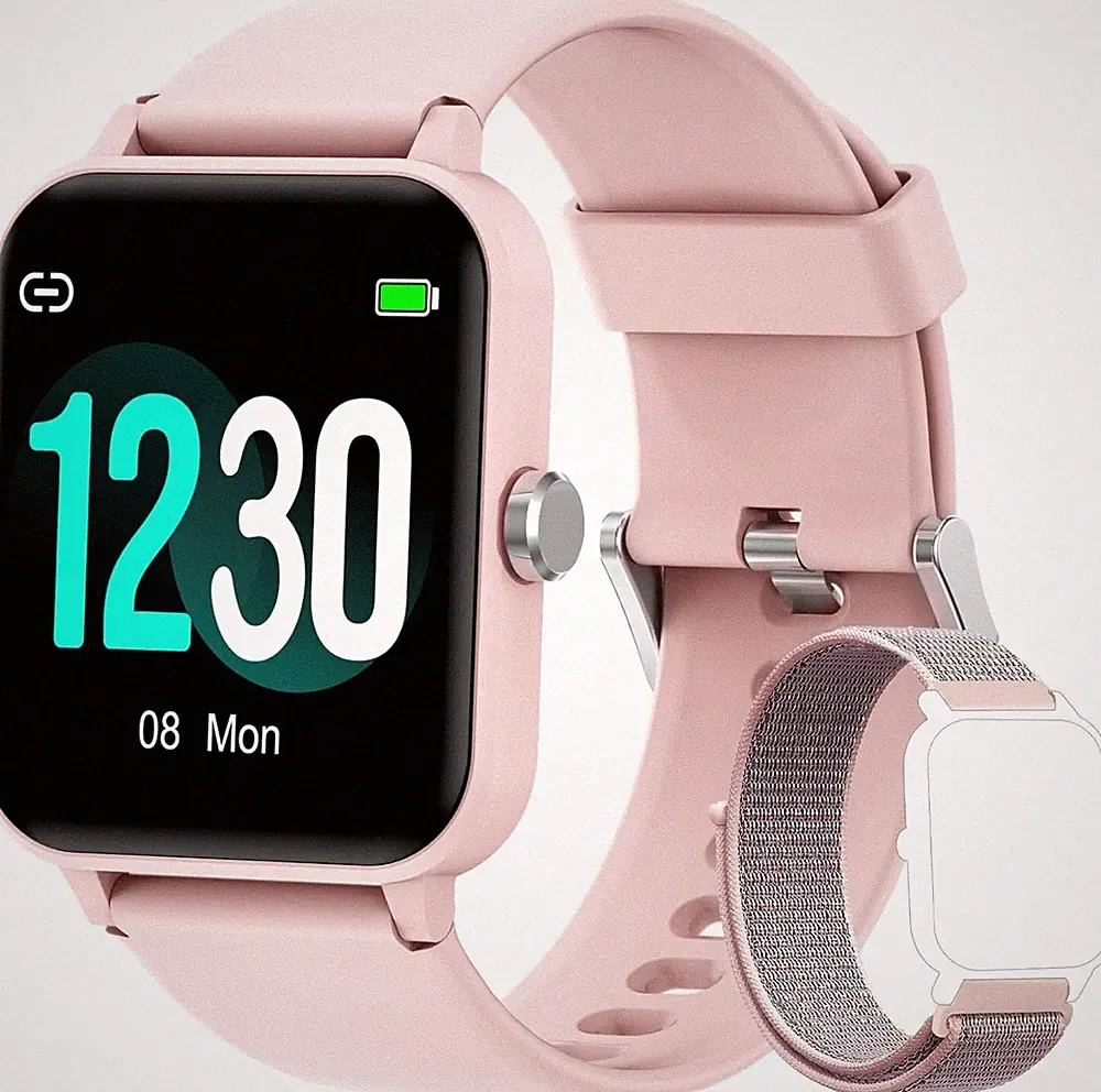 Smartwatch Damen Telefonfunktion Armbanduhr Watch für iPhone Samsung Huawei Tab