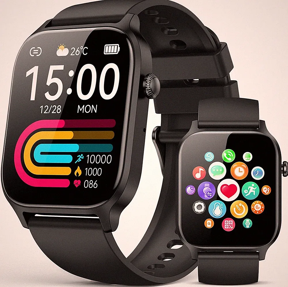 Smartwatch Demen Herren 1,85" HD Touch Fitnessuhr Fitness Tracker with 110 Sport