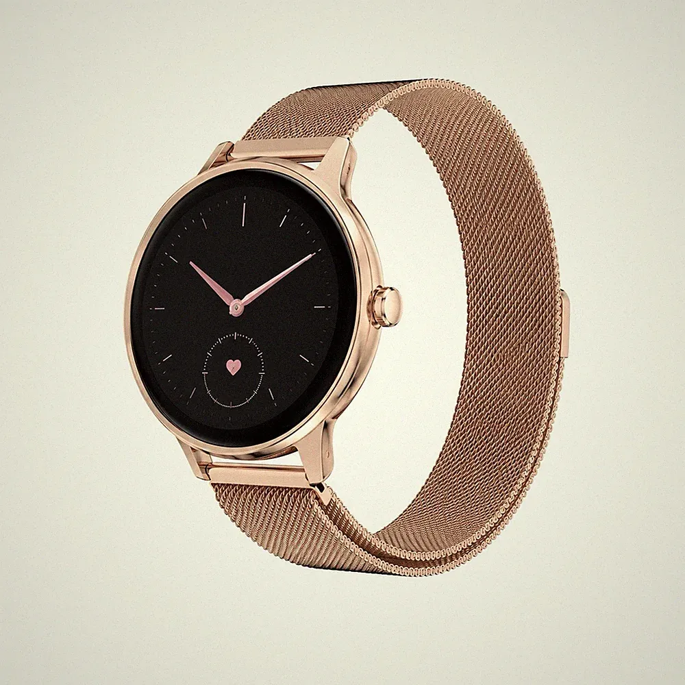 Smartwatch DR03 Gold Damen Fitnessuhr VeryFit Herzfrequenz Bluetooth Neu OVP