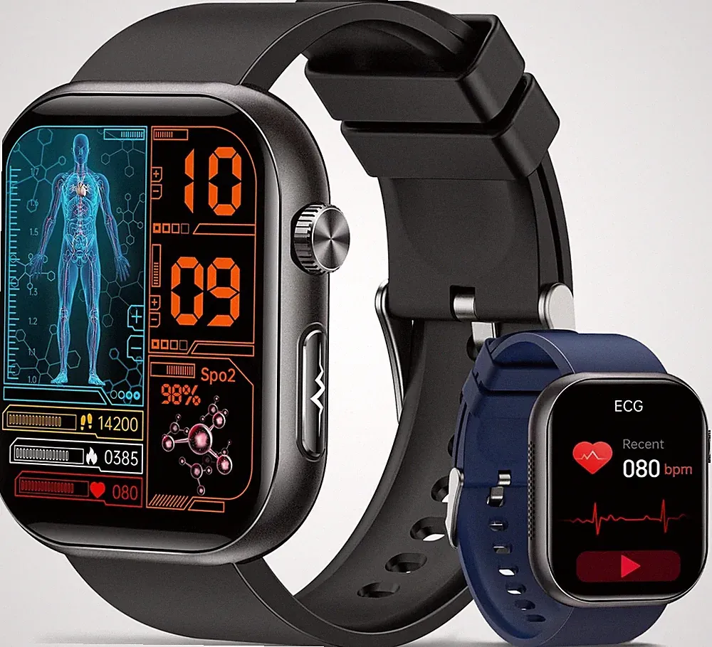 Smartwatch ECG HRV 1 Zoll AMOLED 200g
