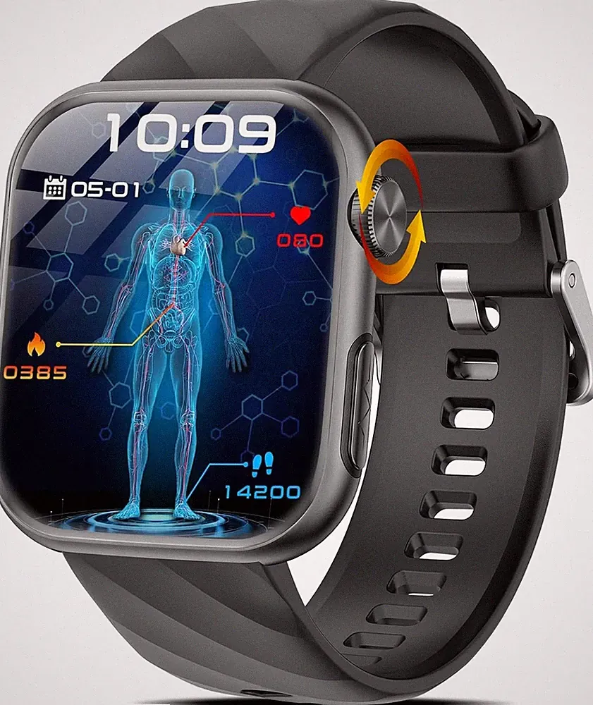 Smartwatch EKG Blutdruck 1,97 AMOLED Gesundheitsuhr Hochwertig Stabil