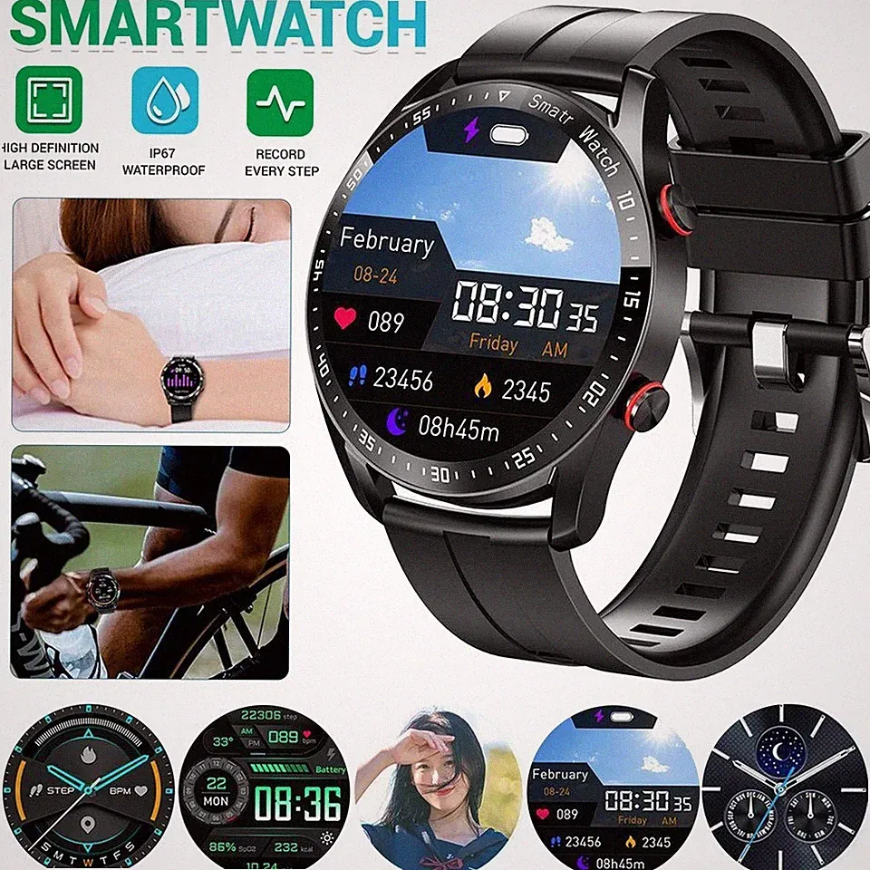 Smartwatch EKG + PPG Bluetooth Anruf Blutdruck Fitness Smartwatch