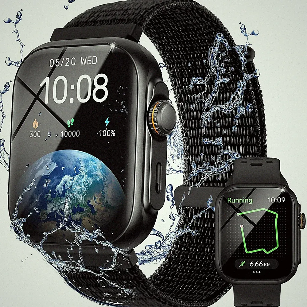 Smartwatch Fitness GPS 3 ATM Wasserdicht 100 Sportmodi Herren Damen
