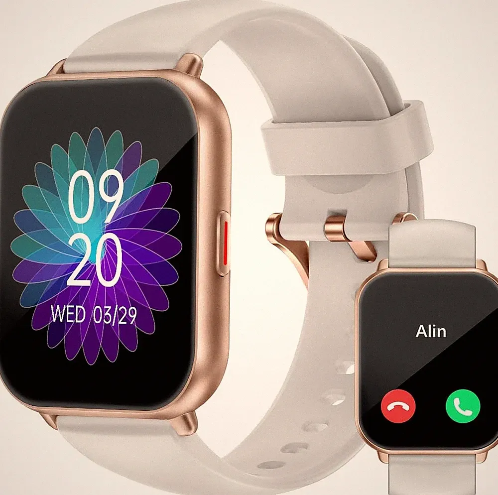 Smartwatch Fitness Tracker HD Display 24h Herzfrequenz Schrittzähler Damen Herr