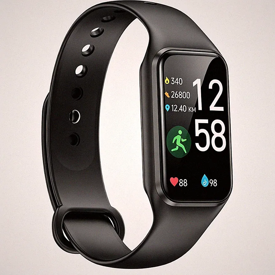 Smartwatch Fitness Tracker Schrittzähler Herren Damen Armbanduhr für iOS Android