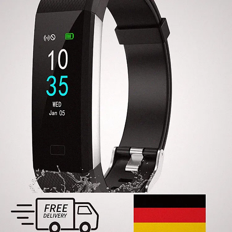 Smartwatch Fitness Tracker Schrittzähler Wasserdicht S1