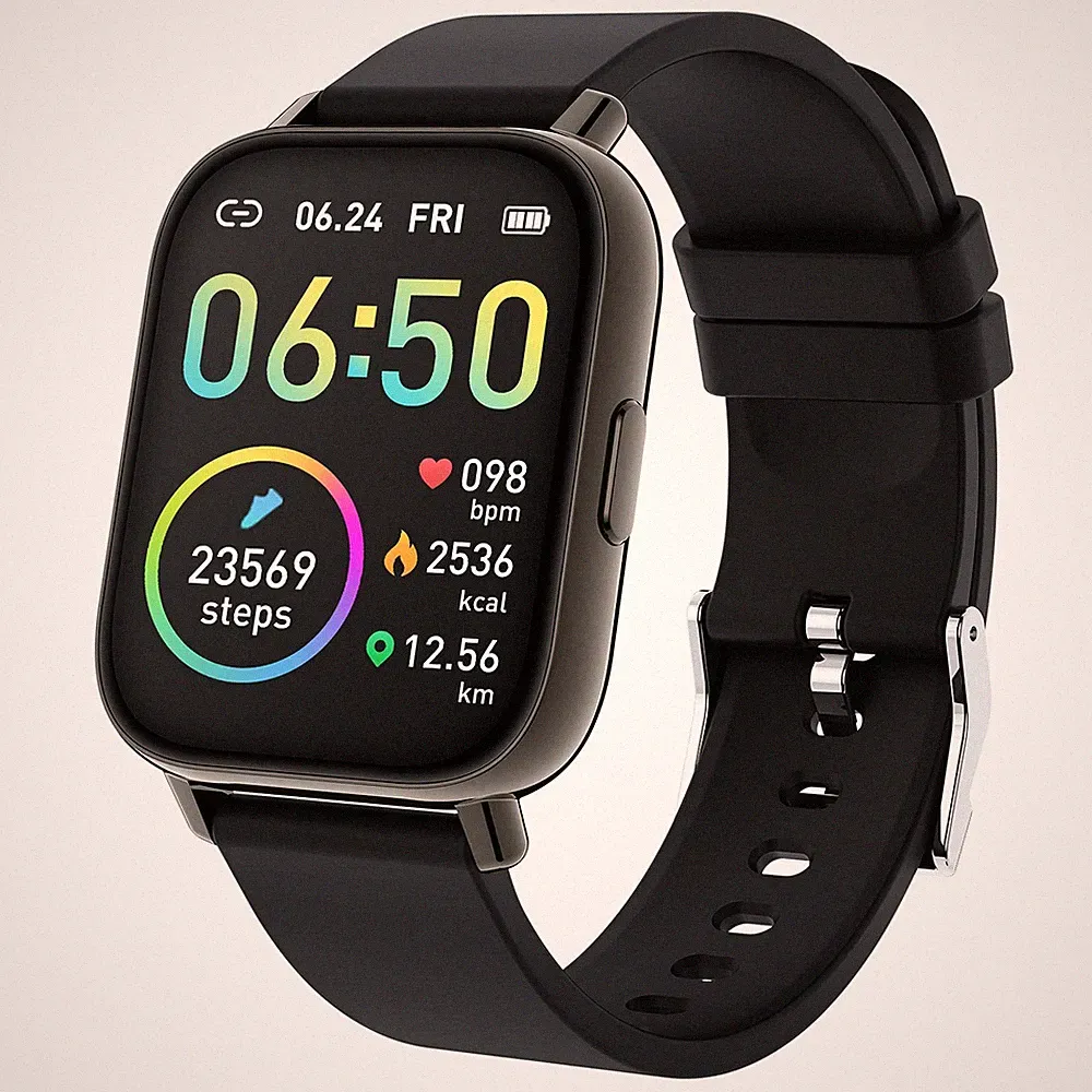 Smartwatch, Fitnesstracker 1,69" Touchscreen 1,69, A-High-Level schwarz