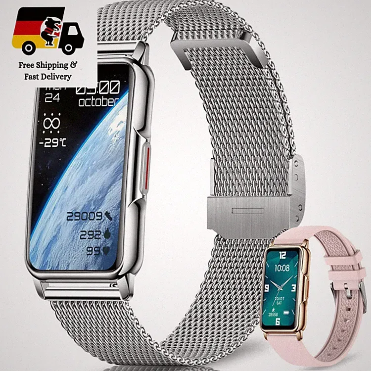 Smartwatch Fitnessuhr 1,47 Zoll HD Bluetooth Benachrichtigung Schrittz