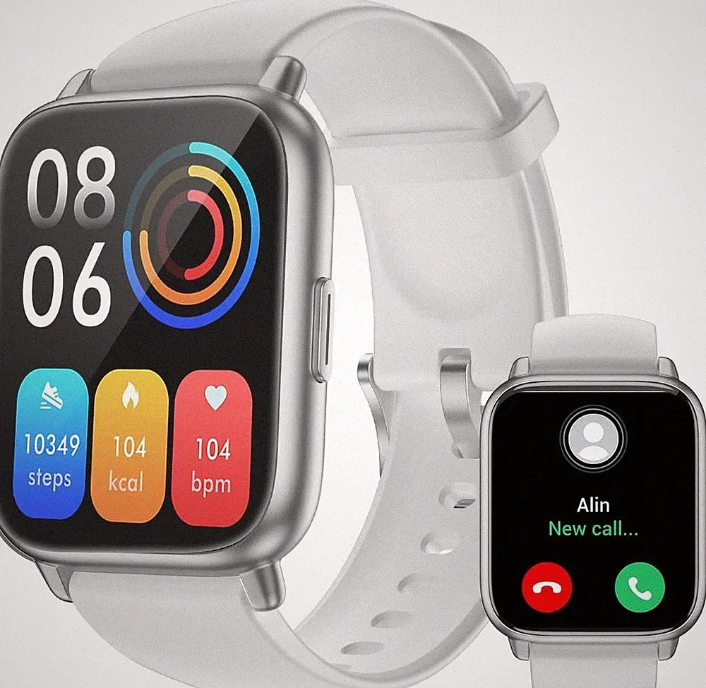 Smartwatch Fitnessuhr HD Display 24h Herzfrequenz Fitness Tracker Schrittzähler