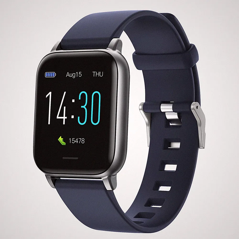 Smartwatch Fitnessuhr Herren Damen Wasserdicht Tracker iOS Android