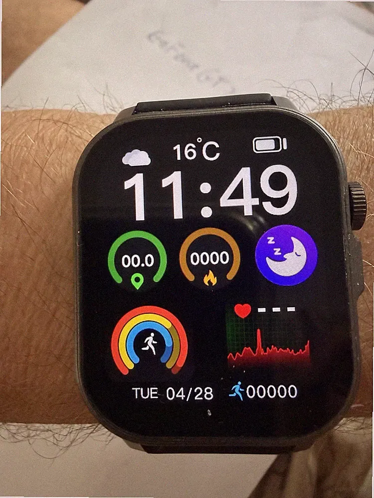 Smartwatch Fitnessuhr mit Herzfrequenz, Blutdruck, Schlafmonitor – Neu