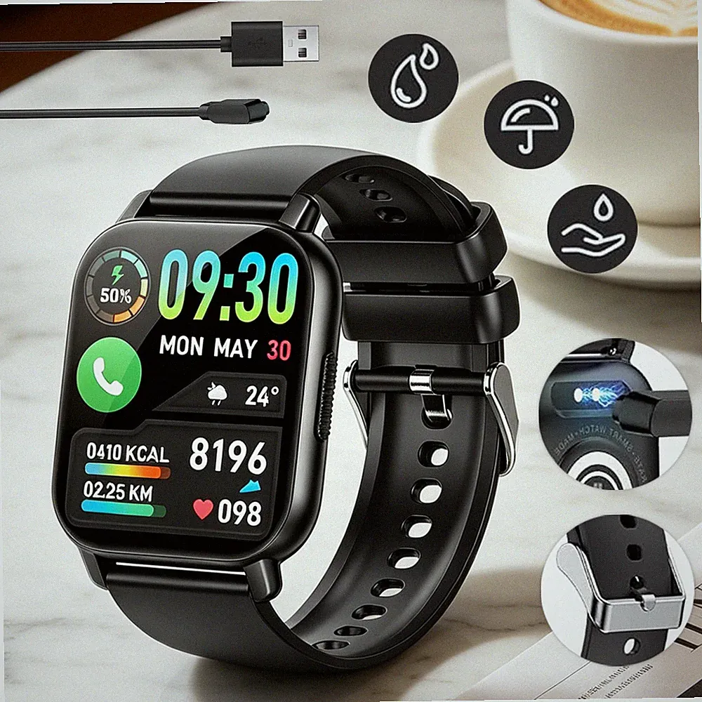 Smartwatch Fitnessuhr Uhr Gesundheitsuhr Wasserdicht Touchscreen Für Arbeit