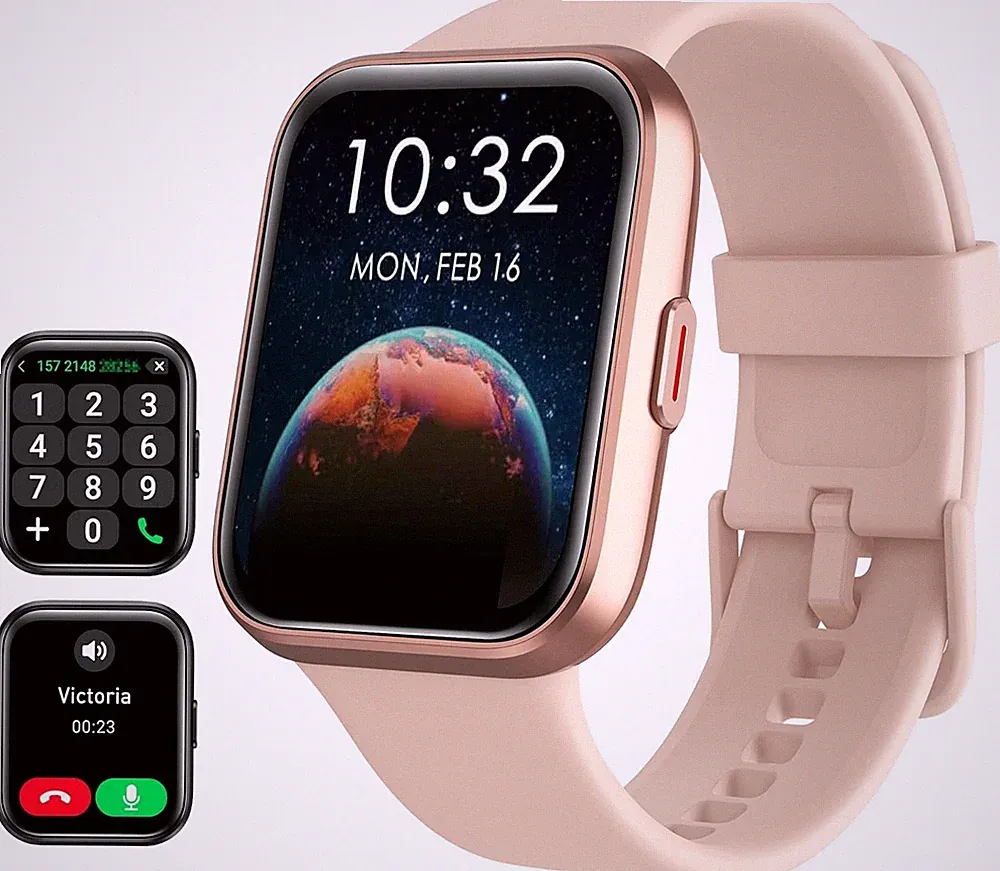 Smartwatch für Damen Android & iPhone, Alexa integriert, 1,8" Touchscreen Fit...