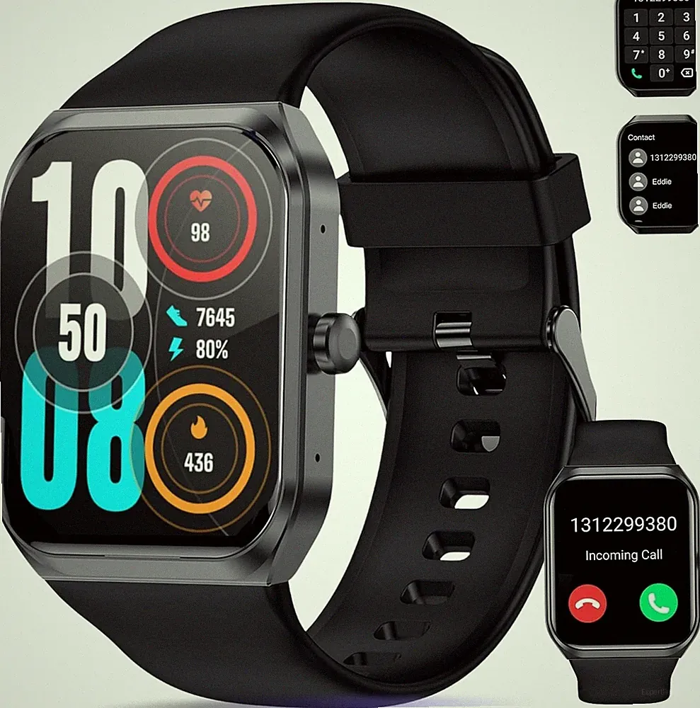 Smartwatch Für Damen Herren 2,01" Touchscreen Herzfrequenz Blutsauerstoff Und Sc