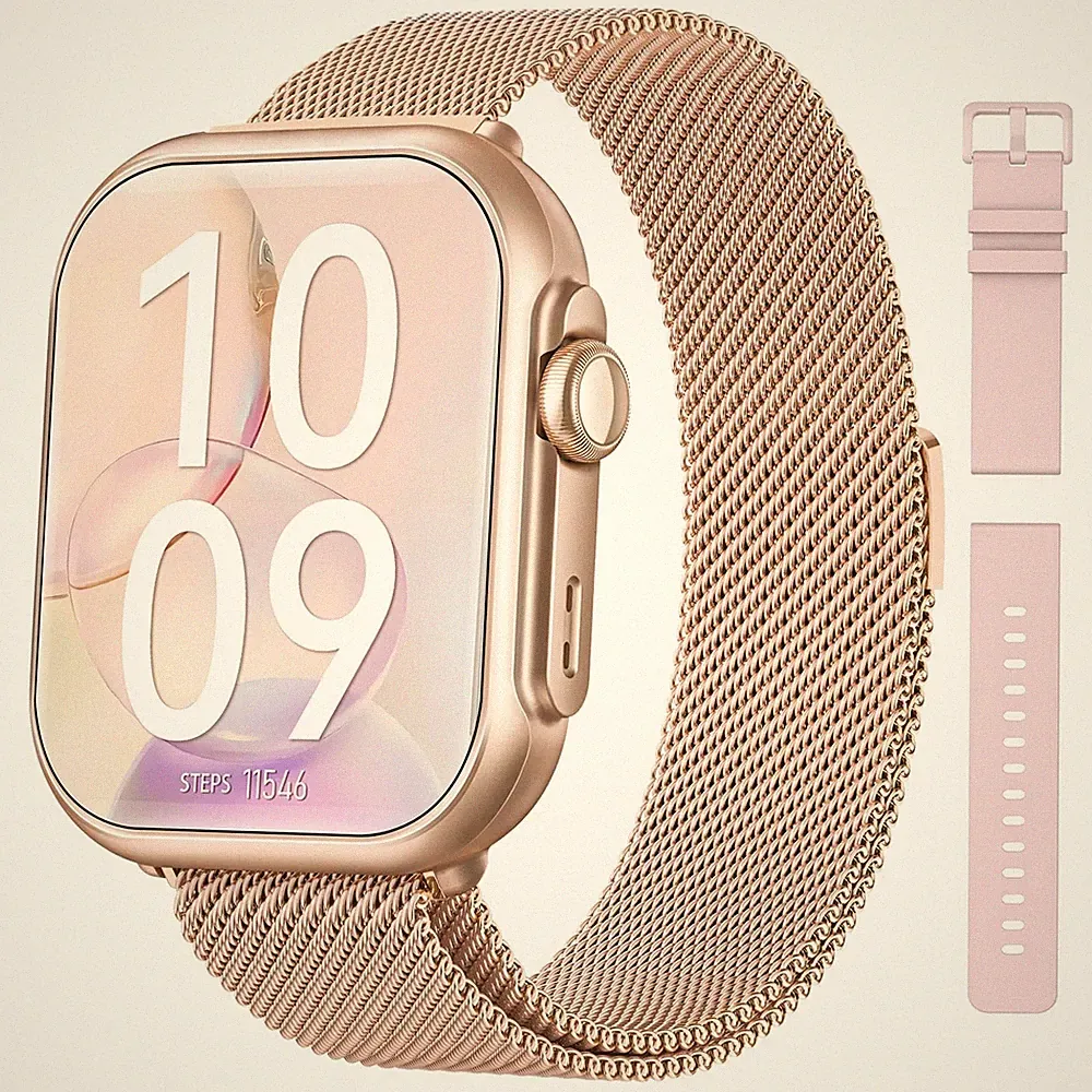 Smartwatch für Damen Herren Fitness: Smartwatch für iPhone & Android Bluetooth C...
