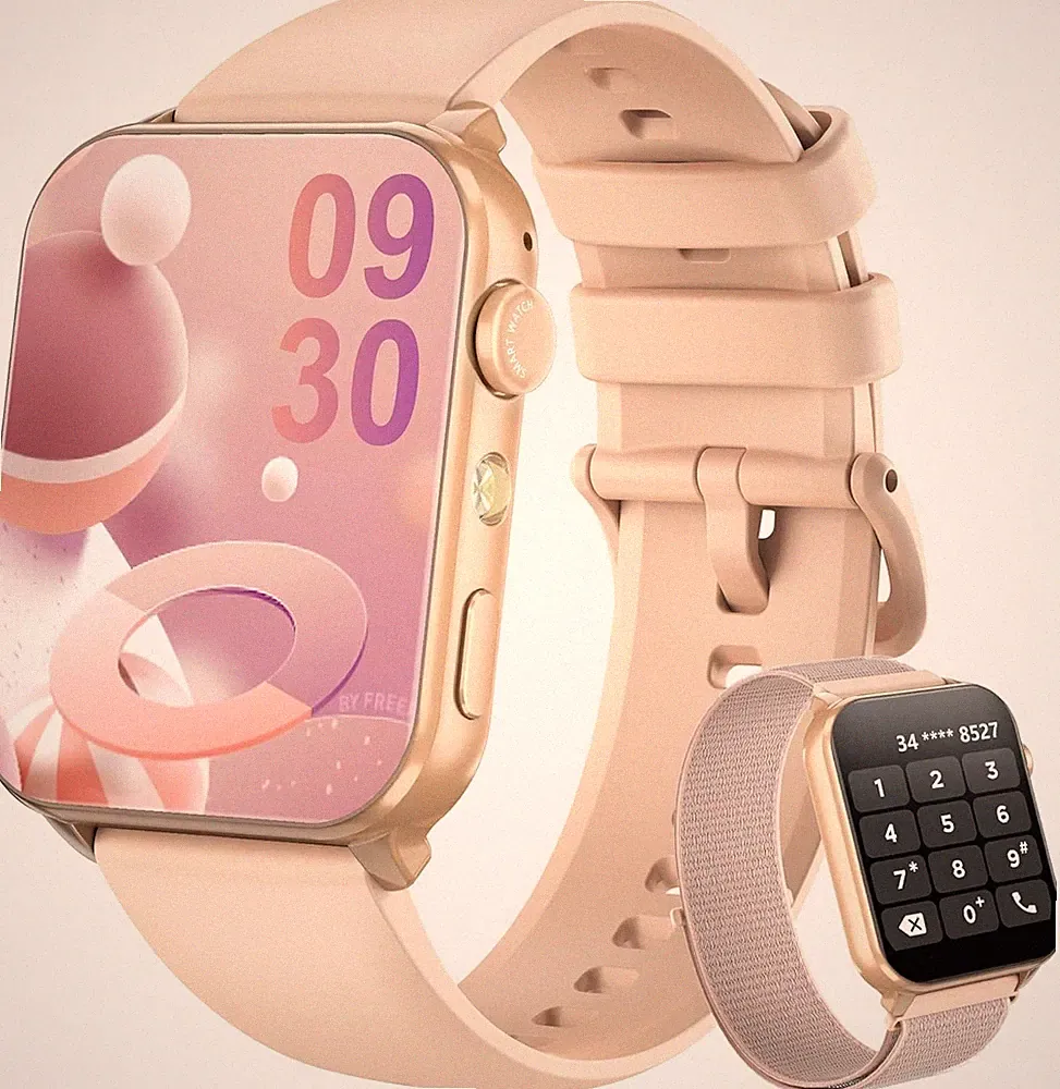 Smartwatch für Damen Sportuhr mit Oxymeter Schlafüberwachung Schrittzähler Rosa