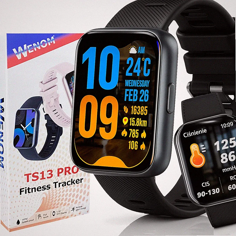 Smartwatch für Damen und Herren - Anrufe, Sport, Gesundheit, IP68, Herzfrequenz