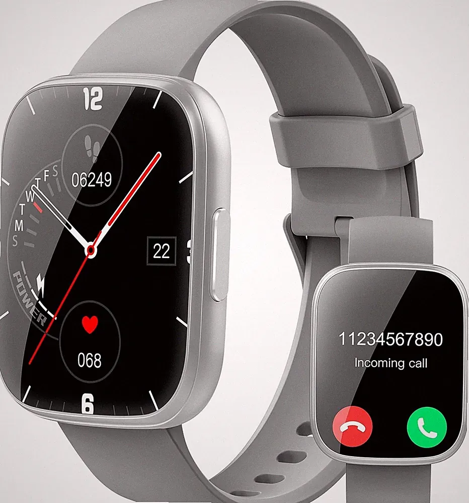 Smartwatch für Herren 1,95 Zoll Anrufannahme Mit Bluetooth Stabil Intelligent