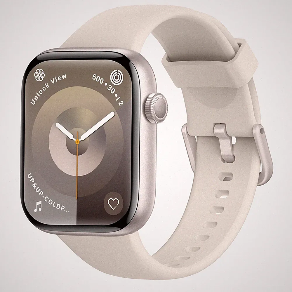 Smartwatch für Herren Damen Annehmen/Anrufen, 1,85" Smartwatch, 1,85, Starlight