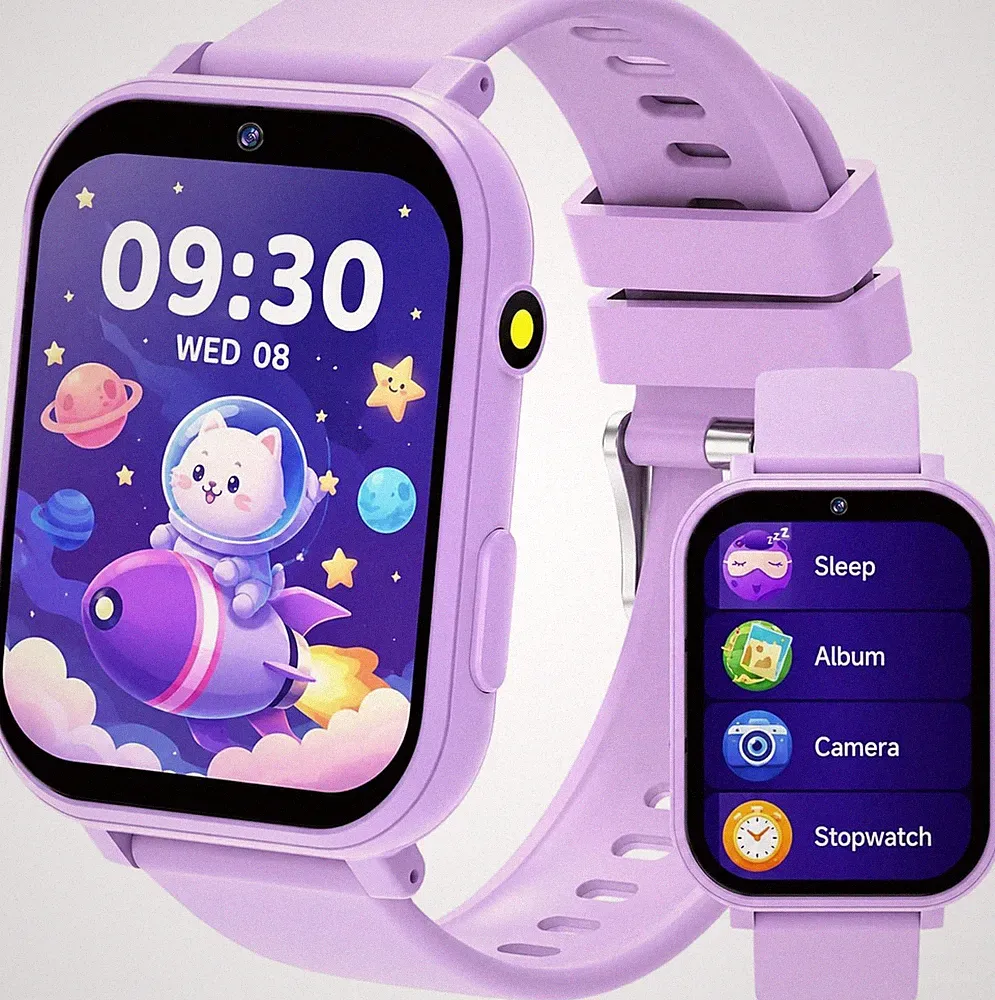 Smartwatch für Jungen und Mädchen, sportlich, IP68, 4,6 cm (1,8 Zoll), HD, mit S