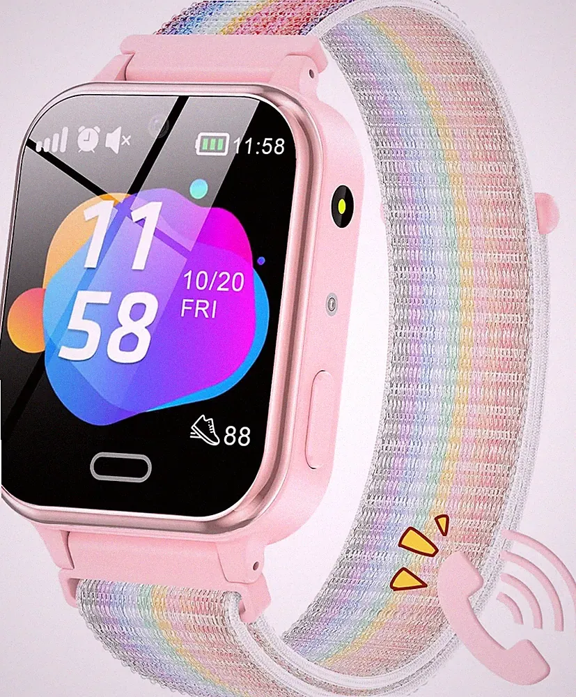 Smartwatch Für Kinder Kinder Smartwatch Telefon Elegantes Rosa