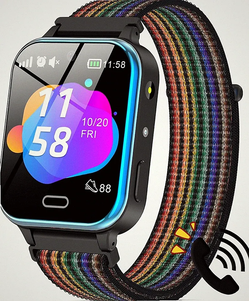 Smartwatch Für Kinder Kinder Smartwatch Telefon Elegantes Schwarz