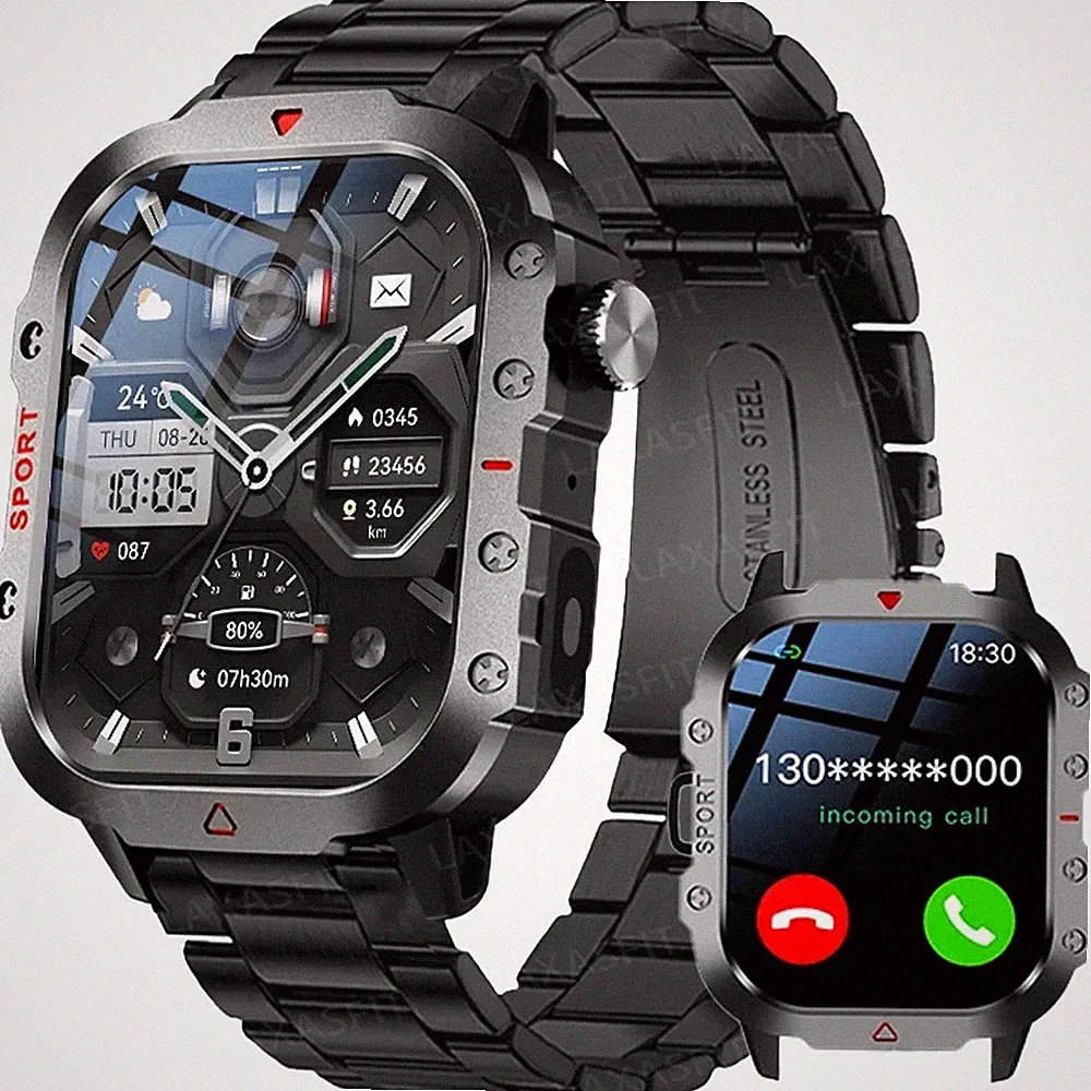 Smartwatch für Samsung Bluetooth Smartwatch Fitnessuhr Herren Damen Pulsuhr