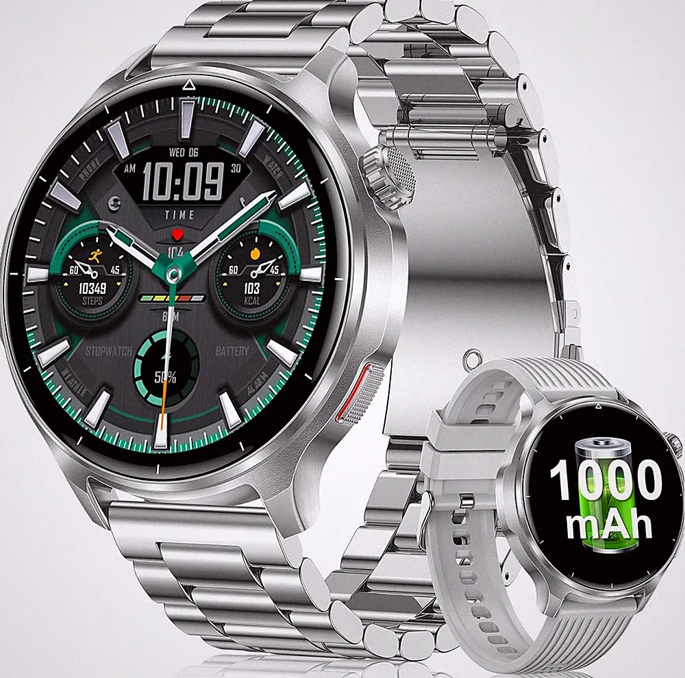 Smartwatch Herren 1,52'' HD Display 1000mAh Akku IP68 wasserdicht Fitness