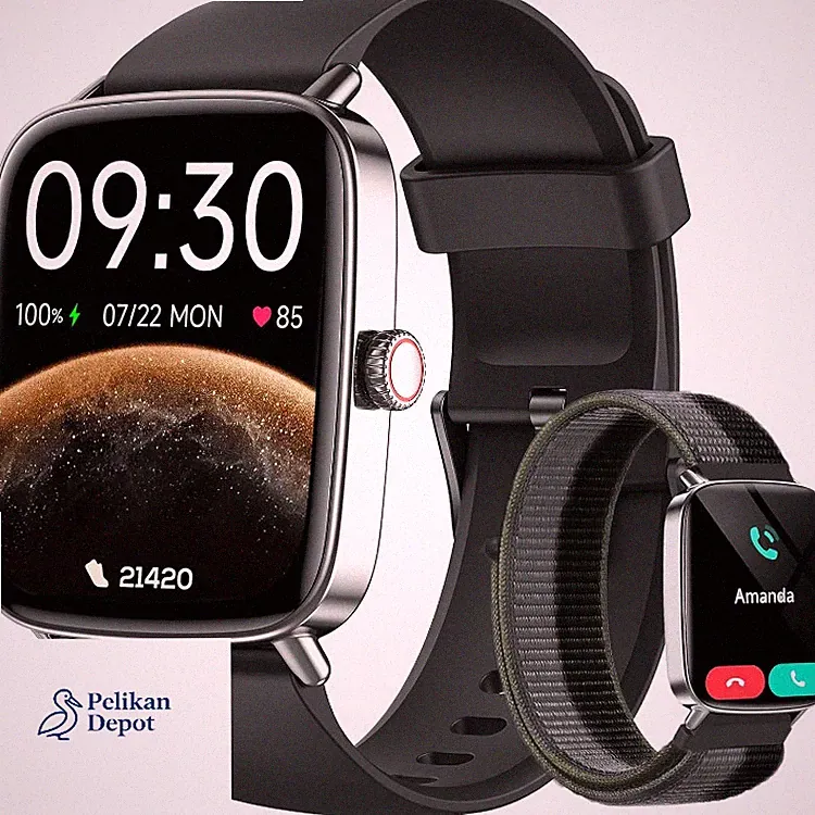 Smartwatch Herren 1,85 Zoll Fitnessuhr 100 Sport