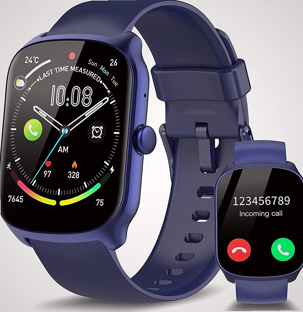 Smartwatch Herren 1,95 HD Touchscreen 110 Sportmodi Wasserd