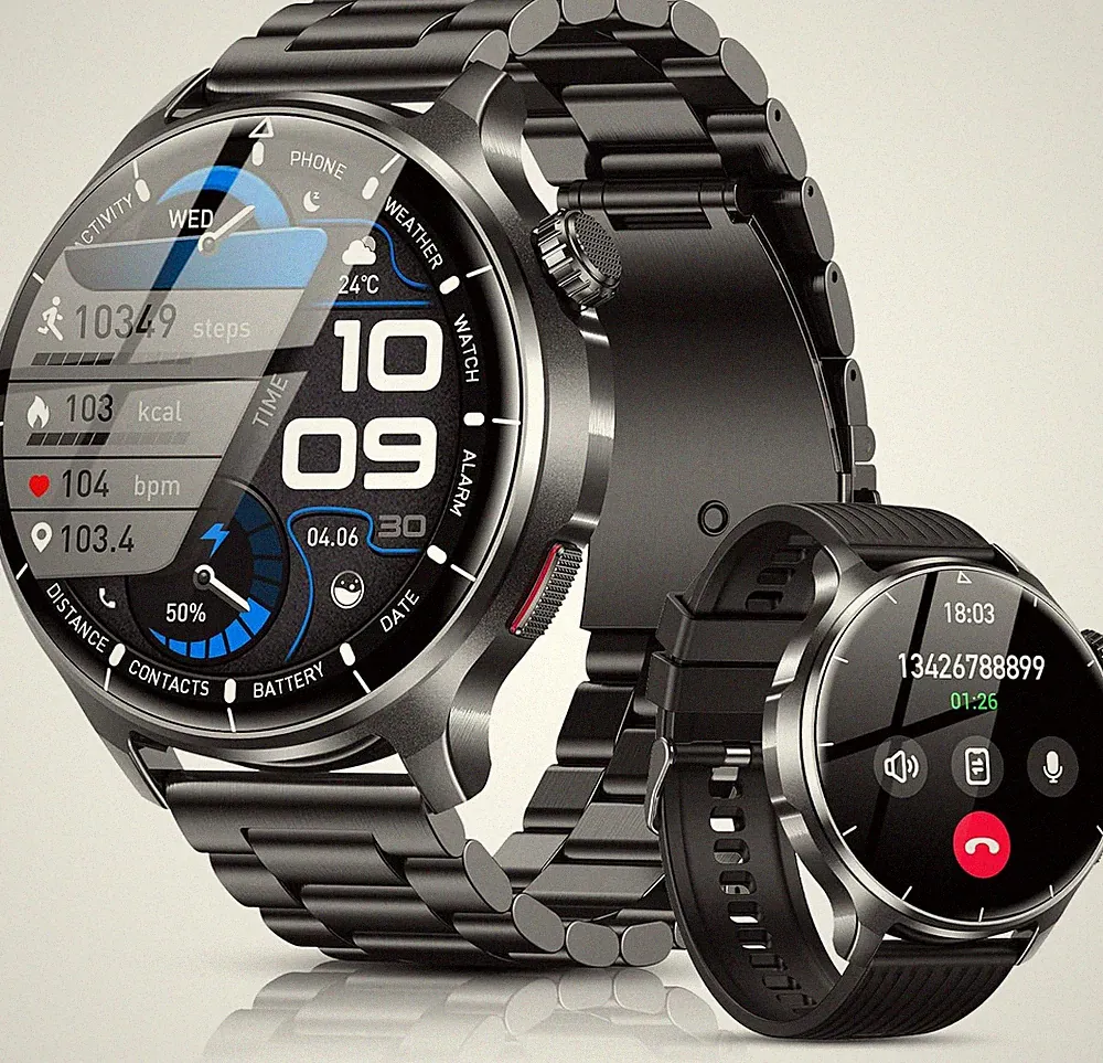 Smartwatch Herren 1000 Mah Akku/1,52" HD Touchscreen Mit Bluetooth Anrufe/110+ S