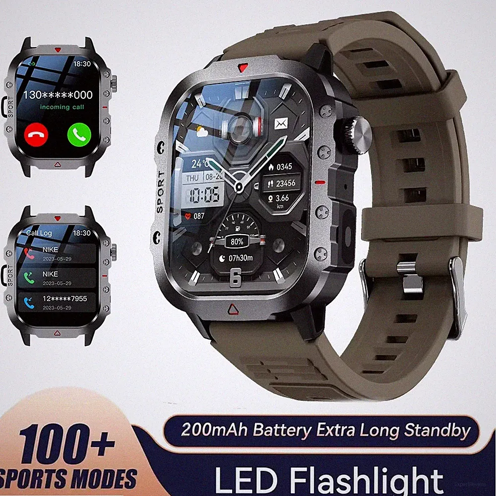 smartwatch herren braun